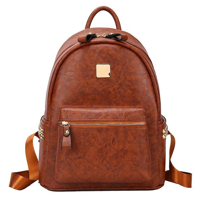 

Новый модный ретро рюкзак женский рюкзак женская дорожная сумка большой вместимости для отдыха коричневый