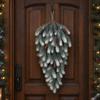 Simulated Hanging Pine Needle Branches Hanging Snowy Norfolk Pine Needles  Indoor