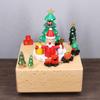 Christmas Music Boxes Creative Wooden Music Box Desktop Decorative Ornaments Interior Christmas Tree Decoration Small Ornament