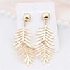 Plant Hollow  Leaf  Long Leaves Earrings Pendant Roundness  Jewelry  Supplies Earing Jewelry