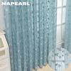 1PC NAPEARL 10-20% Shading Jacquard Craft Soft Tulle Curtain for Living Room Bedroom Home Decoration