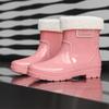 New comfortable short rain shoes women's non-slip and wear-resistant fashion four-season waterproof fashion outdoor water boots