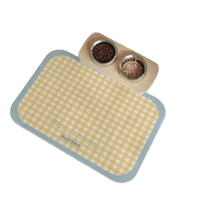 Pet-Specific Quick-Dry, Non-Slip Cartoon Diatomaceous Earth Mat for Cats & Dogs