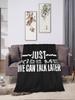 Just Kiss Me We Can Talk Later Soft Plush Throw Blanket for Kids and Adults Flannel Bedspread Cover for Bedroom
