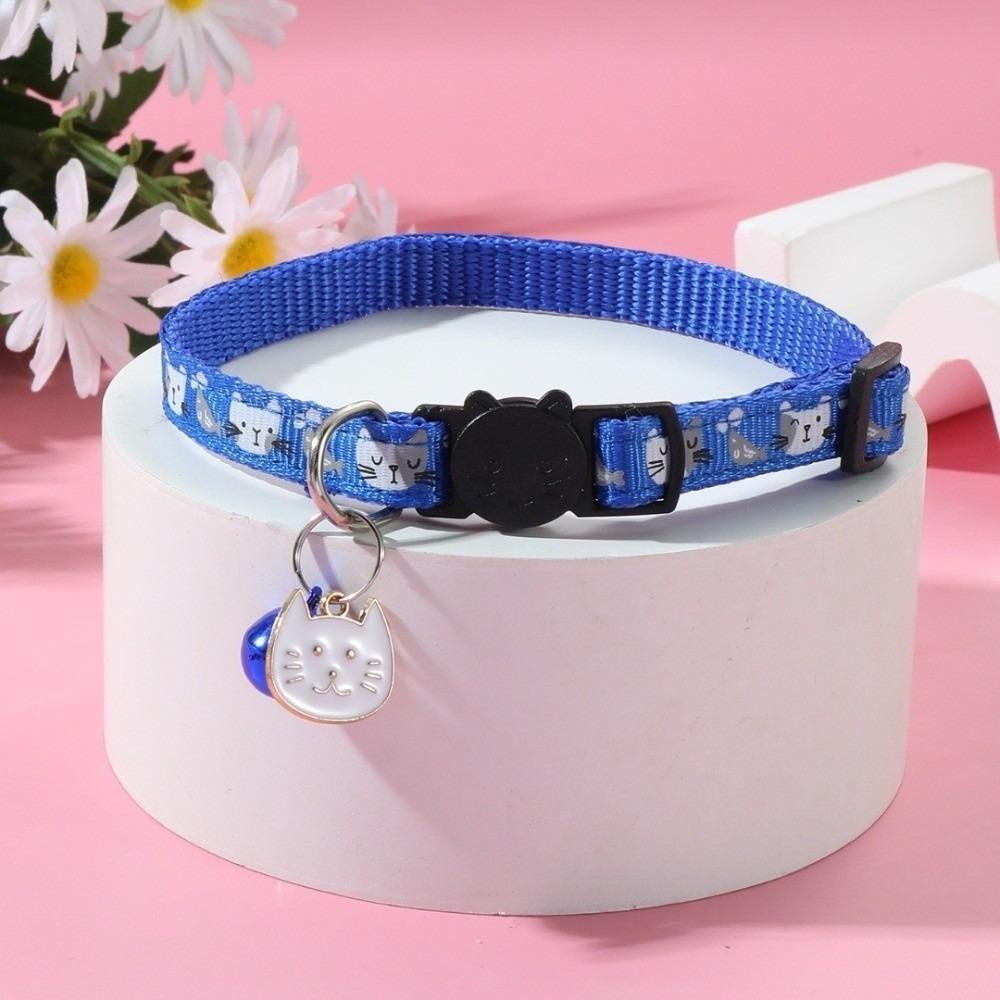 Quick Release Buckle Cat Collars Bell Kitten Necklace Cute Pet Collar For Dogs