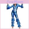 Traje de Performance Disco Árabe Retrô Uniforme Cosplay Feminino Para Personagens de Halloween)