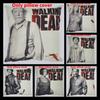 Premium Grey Linen Walking Dead Sofa Pillow Case For Fans Of Zombie Series 45x45cm
