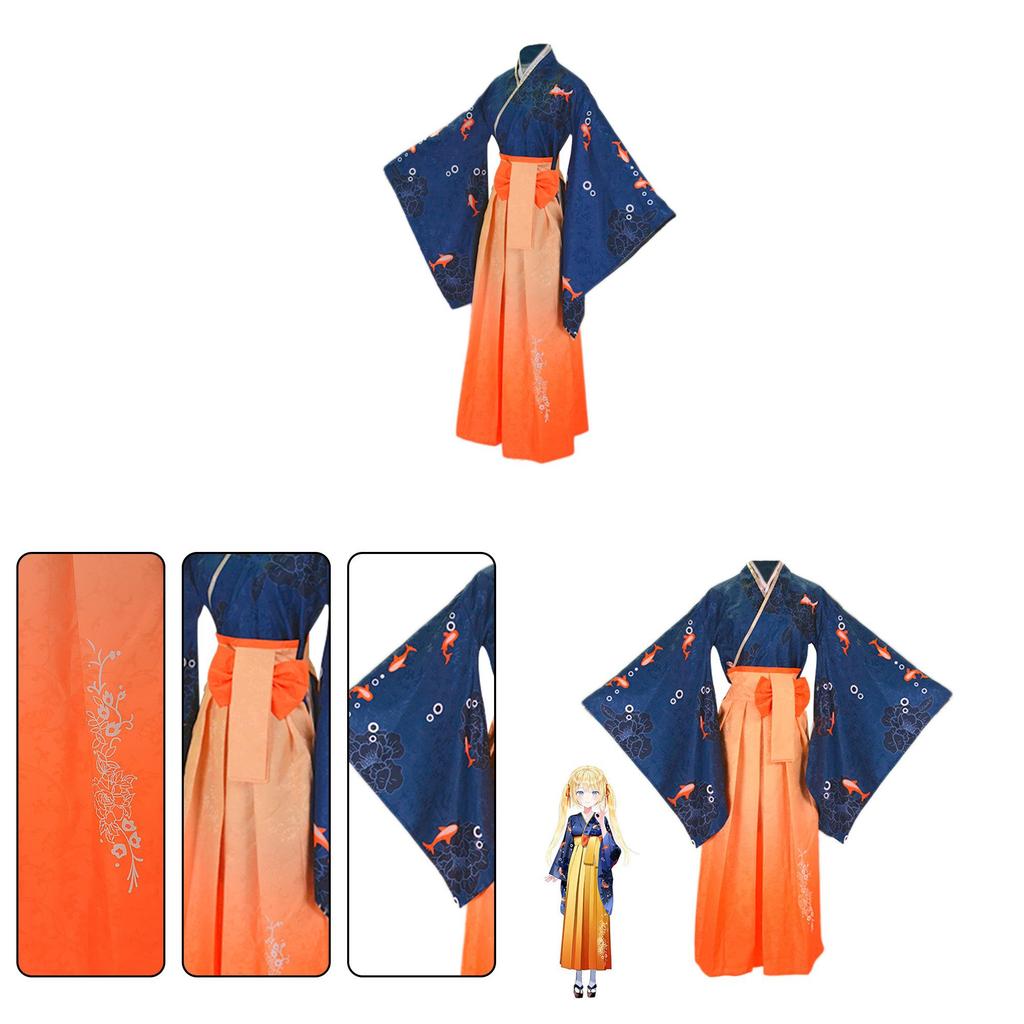 Watson Amelia Cosplay Costume With Satin Fabric For Anime Fans