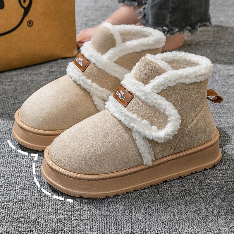 Fashion Women's Snow Boots 2025 New Winter Fashion Warm Thicken Outdoor Cotton Shoes Non Slip Lightweight Comfortable Plush Short Boots