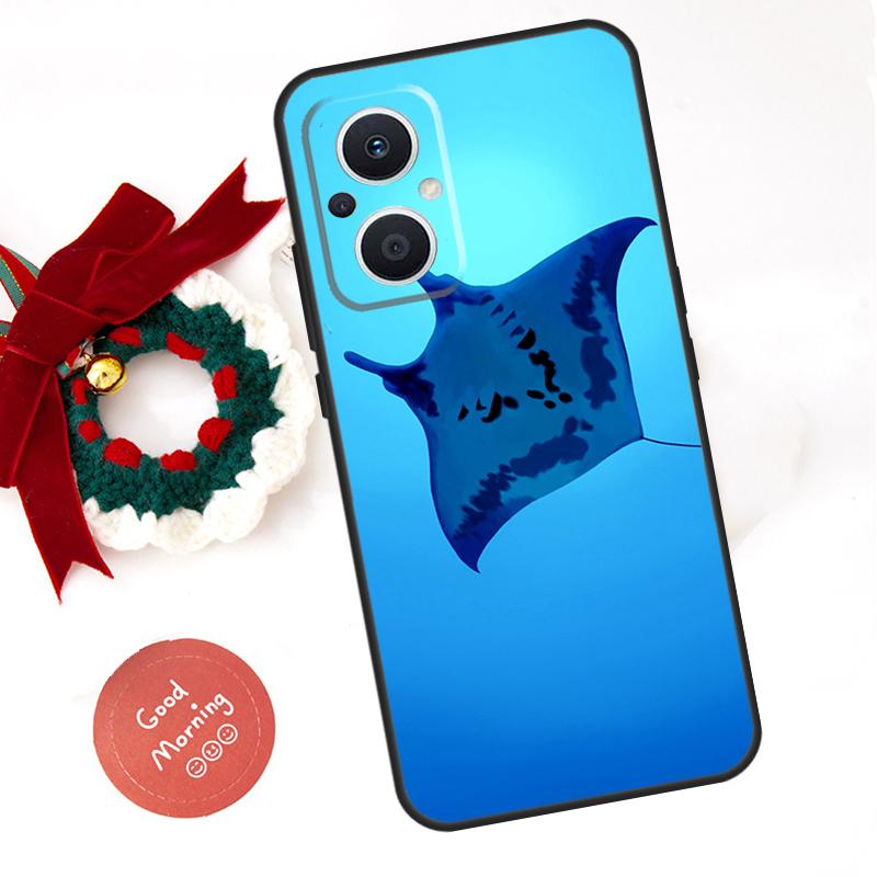 Animal Manta Ray Funda For OPPO Reno 13 F 14 10 11 12 Pro 12F 11F 14F 7 8 Lite OPPO Find X9 X8 X6 X5 Pro Case