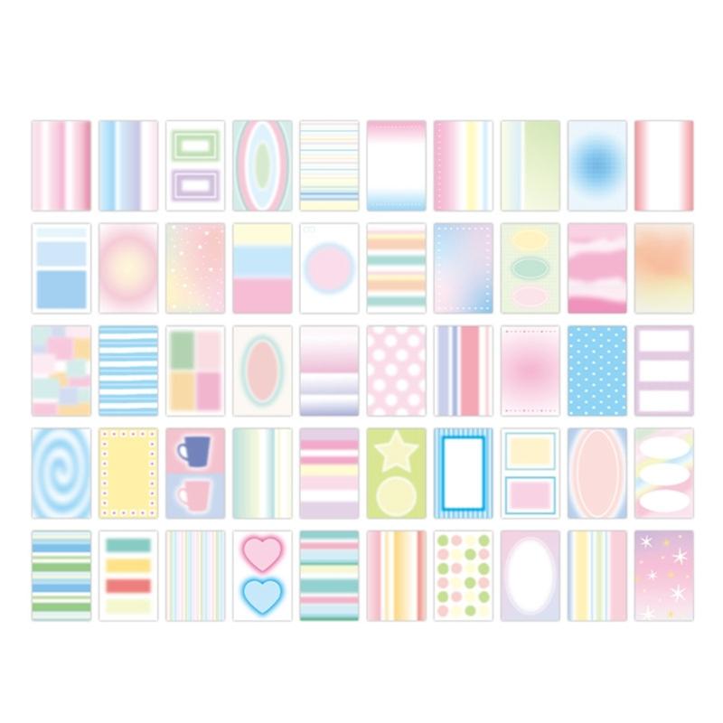 100Sheets Tearable Notepads Note Memo Paper Sheets Scrapbooking Decorative Paper for Daily Reminders and Journaling