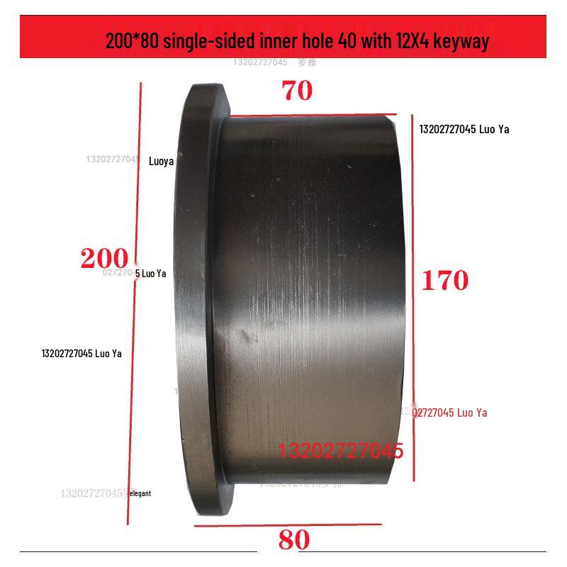 Electric Rail Cart Drive Wheel with Keyway - Internet Celebrity AGV Pulley Train Wheel