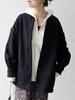 Ships Any Web Exclusive Machine Washable Cardboard Cocoon Collarless Coat 724160025 Black One Size