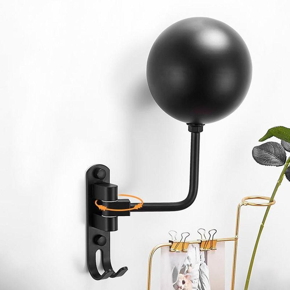 Wall Mounted 180° Rotation Helmet Hanger Space Aluminum Helmet Holder Helmet Hanger  Coats