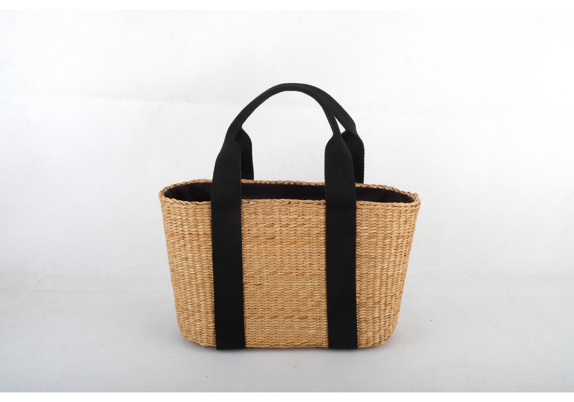 

Summer Yellow Grass Woven Beach Handbag - Japanese Korean Style for Women