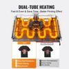 8 In 1 Heat Press Machine 15x15 In 30oz Tumbler Press T-Shirts Black+Blue