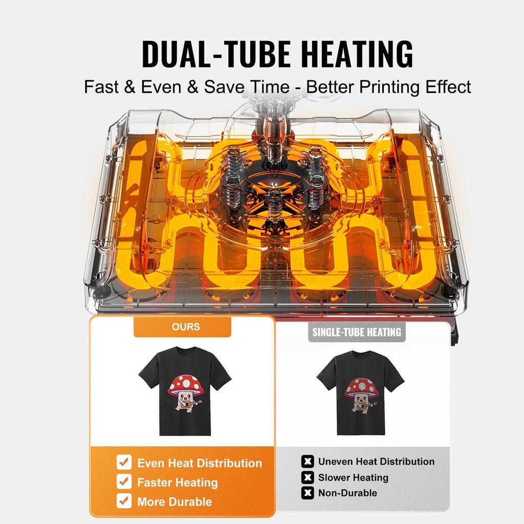 8 In 1 Heat Press Machine 15x15 In 30oz Tumbler Press T-Shirts Black+Blue