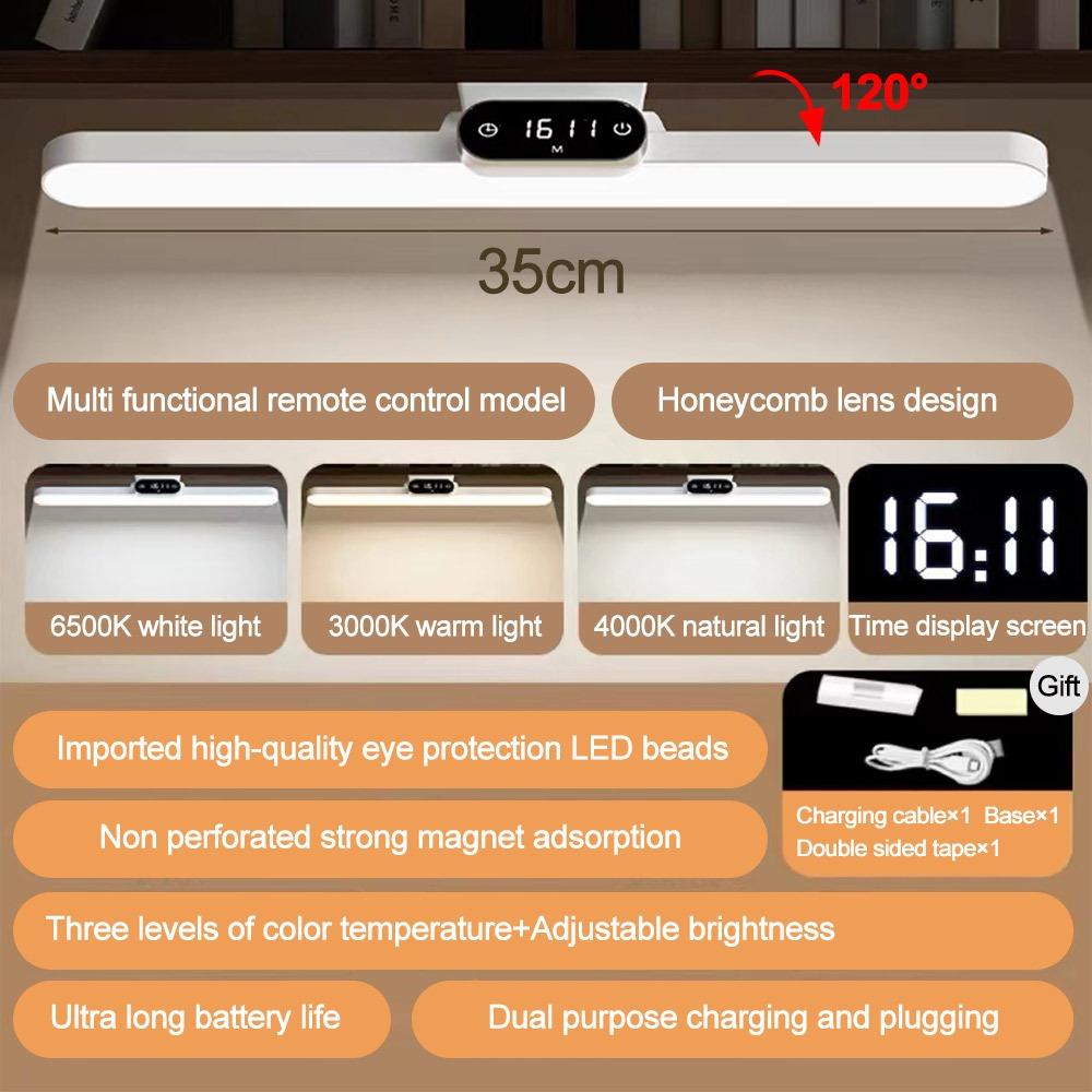 

Stepless LED Desk Lamp Magnetic Bed Side Light Reading Table Lamp Cabinet Closet Wardrobe