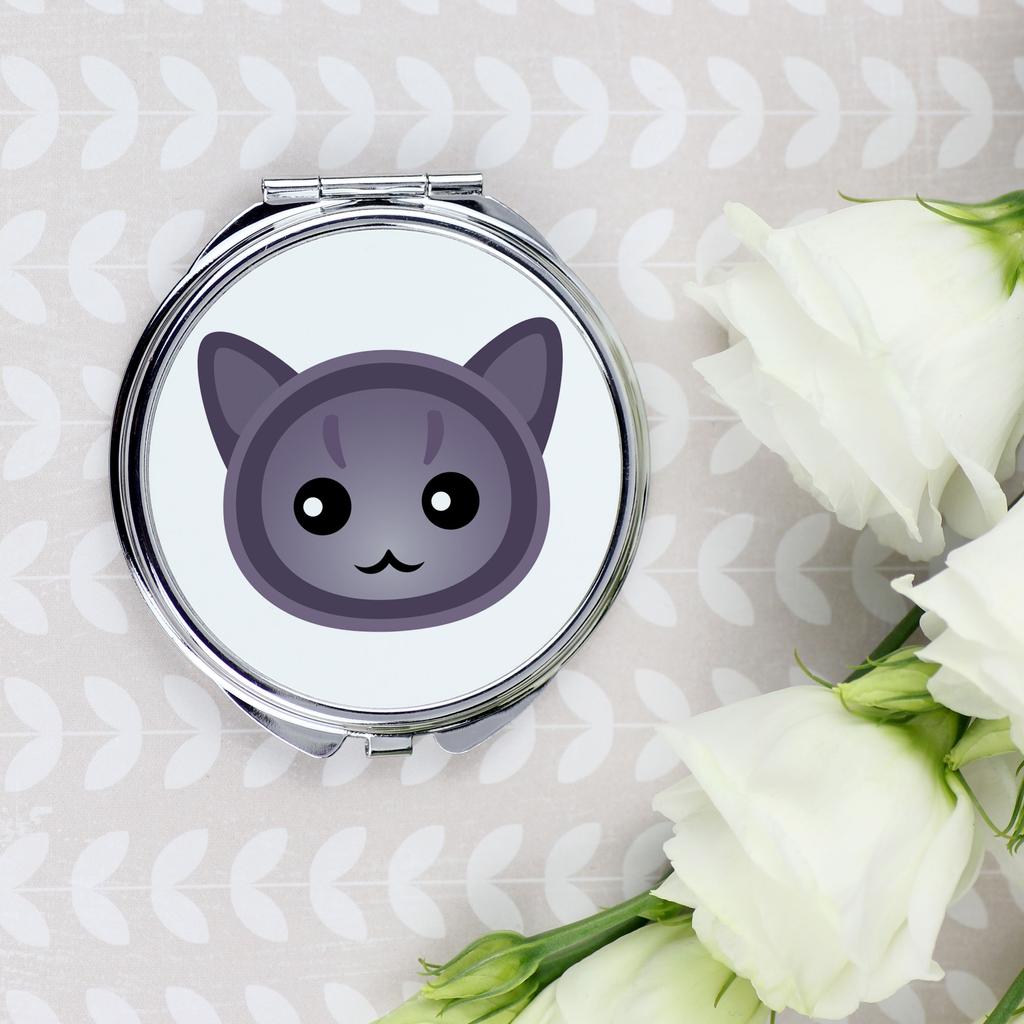 Korat - pocket mirror for a purse by Art-Dog
