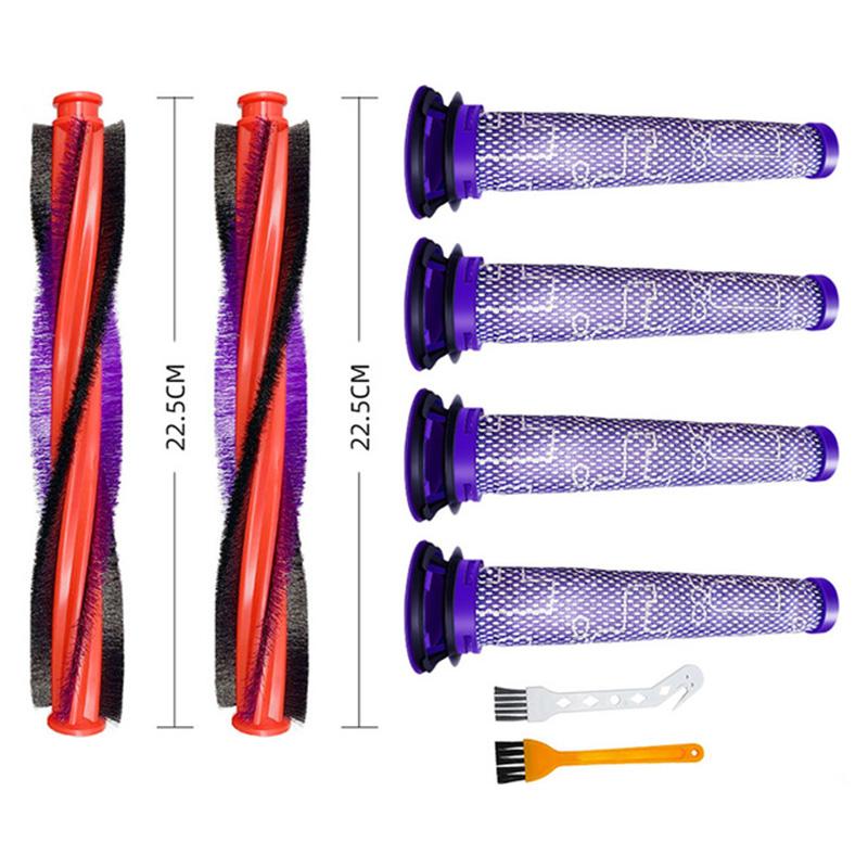 For Dyson V6 Animal / DC59 / DC62 / SV03 / SV073 Roller 185 Mm 225 Mm Main Brush Bar Pre Filter Replacement Spare Part