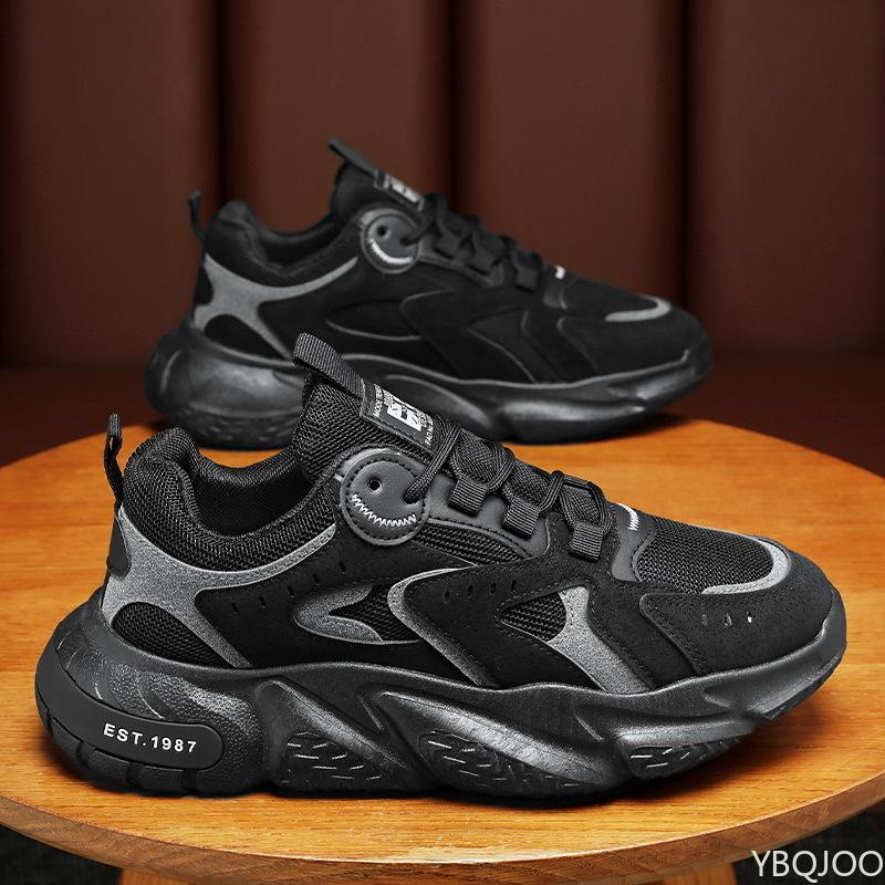 Spring new lightweight breathable men's shoes trendy versatile inner height increasing shoe anti slip sports leisure sneakers
