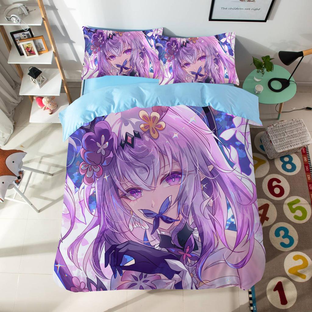 Anime Cartoon Pattern Duvet Cover Set 3pcs Honkai: Star Rail Bedding Set Single/twin Size Dormitory Decor Bedroom Decor for Teen