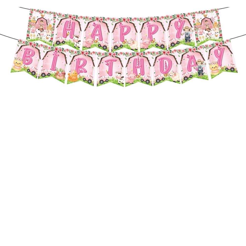 New Farm Themed Pet Birthday Party Decorations Plastic And Paper Supplies