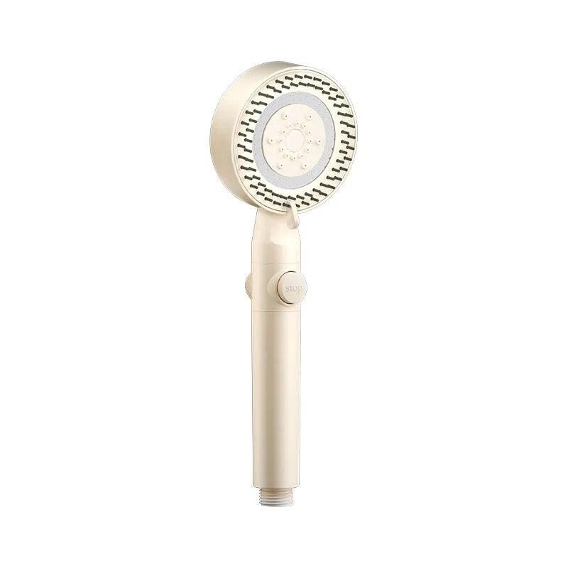 Dd-home Bathroom Accessories Black Gas Rain Mist Increase Water Heater Pressure Summer Showers Heads Polishing for Country House