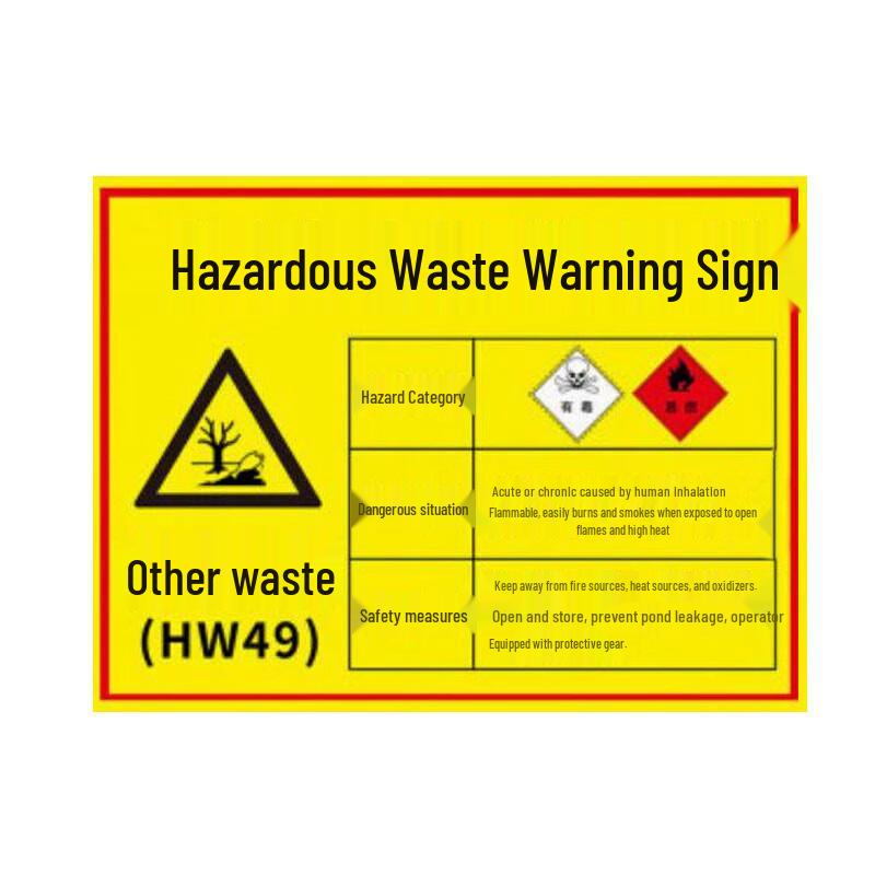 Hazardous Waste Room PVC Sign