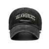 Women's big head circumference baseball cap old washed hat men's American wide brim retro small face trend embroidered cap