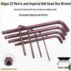 Nigao L-Shaped Extended Ball Head Hex Key Wrench and Screwdriver Set