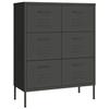 VidaXL Armoire à tiroirs Anthracite 80x35x101,5 cm Acier