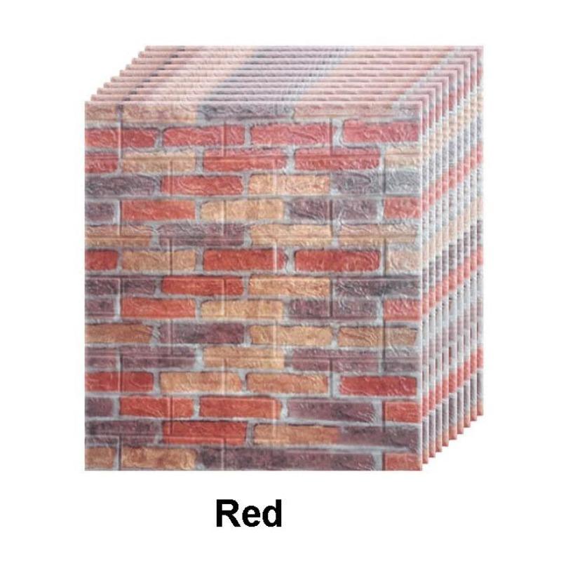 

Самоклеящиеся обои, стерические водостойкие пенопластовые стены, 3D наклейки на кирпичную стену, наклейки для украшения дома, гостиной 10pcs35*38/4mm кофейный