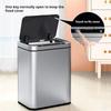 Stainless Steel Kitchen Trash Bin Automatic Sensor Smart Trash Cans Toilet Smart Garbage Bucket Waste Bins Dustbin 9/13L