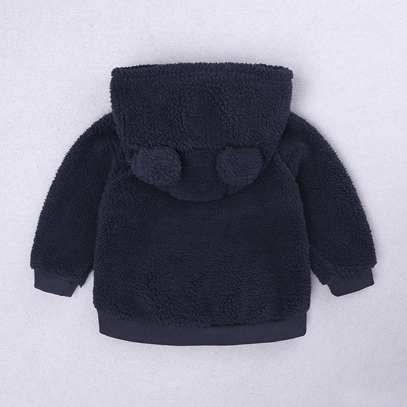 Children's Lambswool Hooded Coat for Newborns & Toddlers - Autumn/Winter