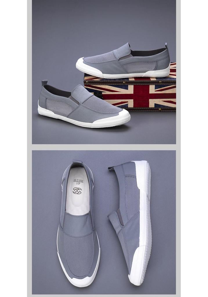 Men's Summer Slip-on Mesh Shoes: Breathable, Casual, Versatile Low-top Board Shoes