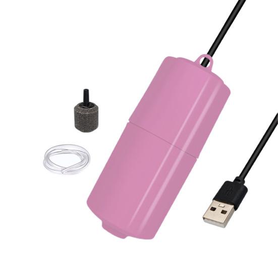 1 set Pompă de aer pentru acvariu Încărcare USB Oxigenare eficientă Funcționare silențioasă Pompă de oxigen cu economie de energie Alimentare rezervor de pește