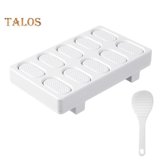 

Форма для суши онигири, форма для приготовления рисовых шариков нигири бэнто, 10 в 1, мини-форма для японской кухни, инструмент для приготовления суши для всей семьи белый