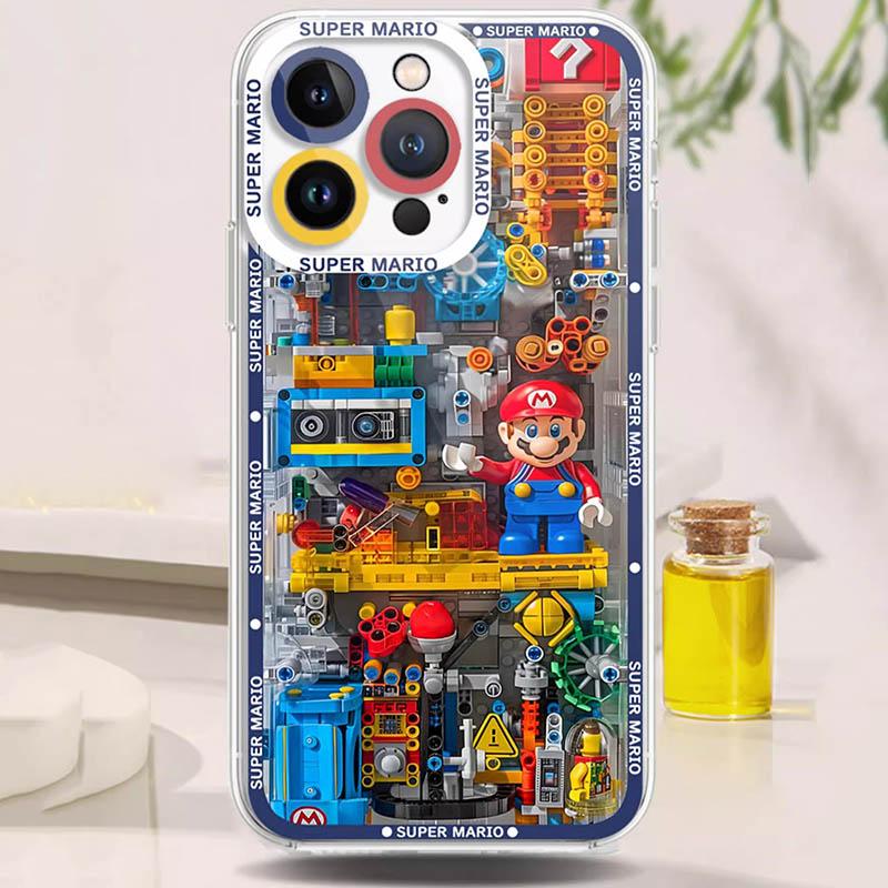 Husă Joc Super Mario Bros Pentru Iphone 15 Pro Max 16 11 14 13 12 X XS XR 7 8 Plus Husă Silicon Funda Transparentă