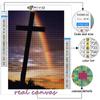 Popular 5D Diy Cross Stitch Rainbow Painting Full Drill Cross-Stitch Crafts Kit Wall Sticker Home Decor