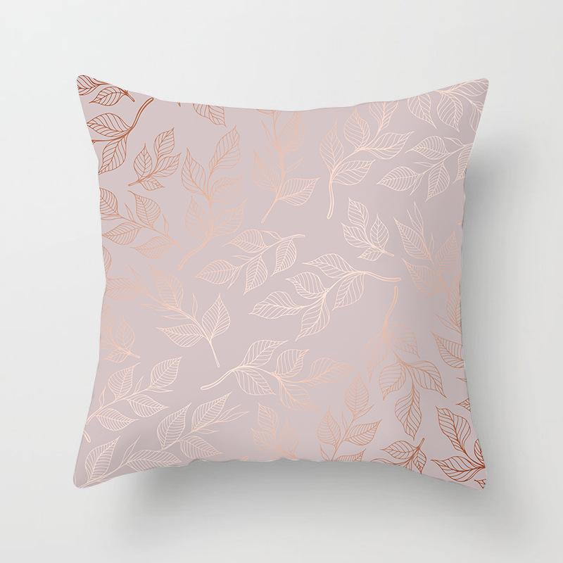 New Rose Gold Pink Peach Skin Pillow Cover Home Sofa Pillow Cushion Cover
