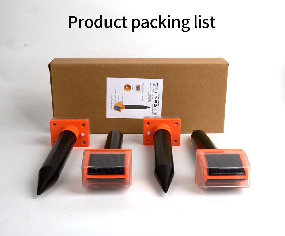 Solar-Powered Animal & Snake Repeller - Outdoor Waterproof Rodent Deterrent