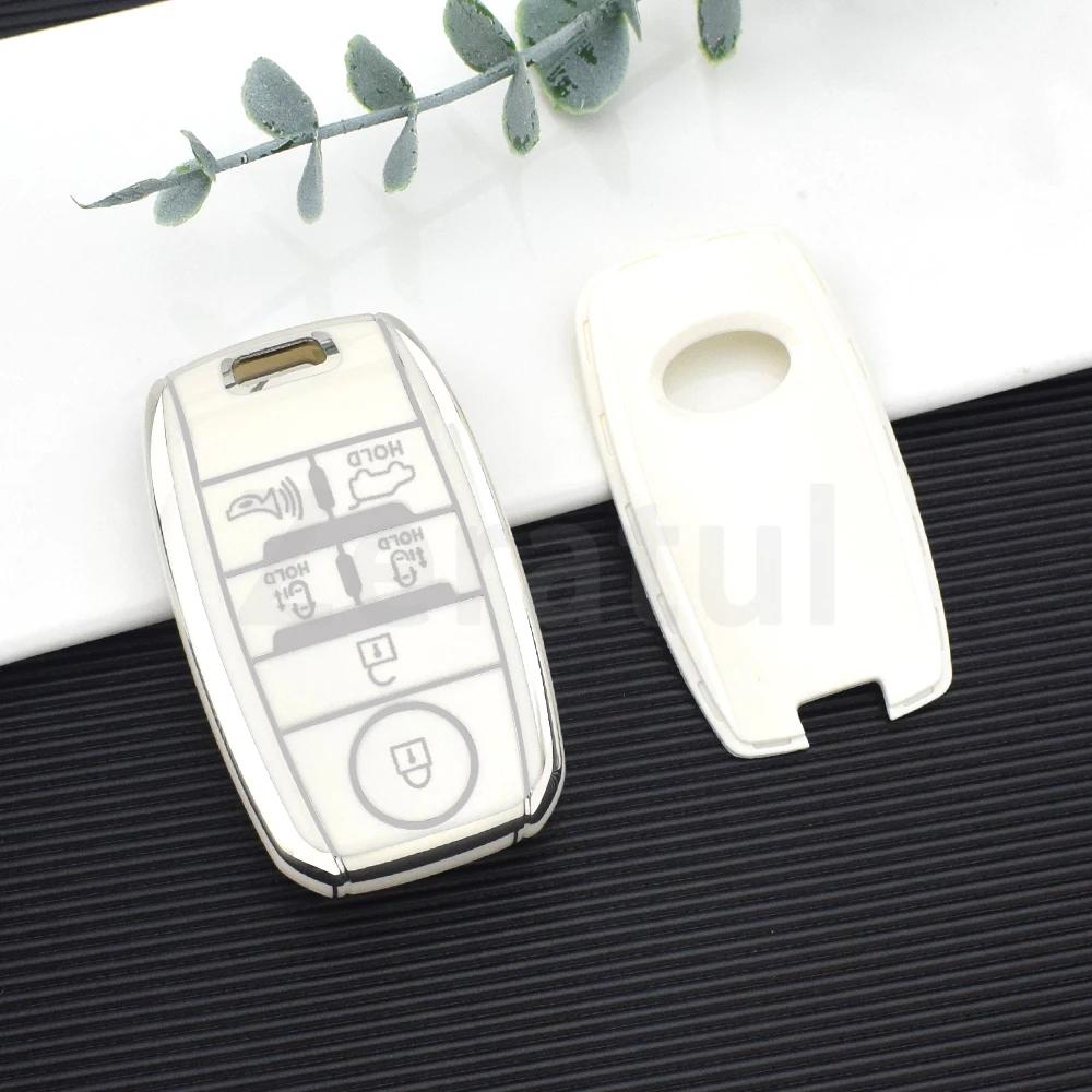 5/6 Buttons Tpu Car Key Case Cover For Kia Sorento Sedona Sportage Grand Carnival K5 Kx3 K4 Auto Shell Fob Holder Accessories