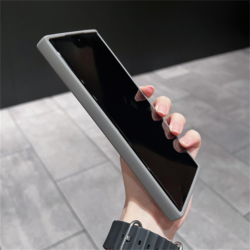 For Magsafe Transparent Magnetic Phone Case For Samsung S25 S24 S23 Ultra S22 Plus Luxury FoldLens Stand Holder Acrylic Cover