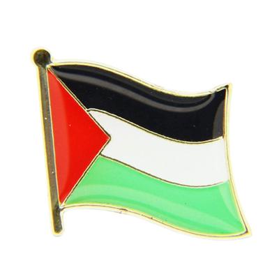 Palästina Flagge Anstecknadel Metallabzeichen Symbol National Weltflaggen Palästina Brosche Legierung Pins Cowboy Kleidung Tasche Pin
