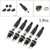 10 Pieces DC 12V Connector Power Plug Male Female Jacks Socket Nut Panel Mount DC Power Adapter Connector 5.5x2.1x9mm