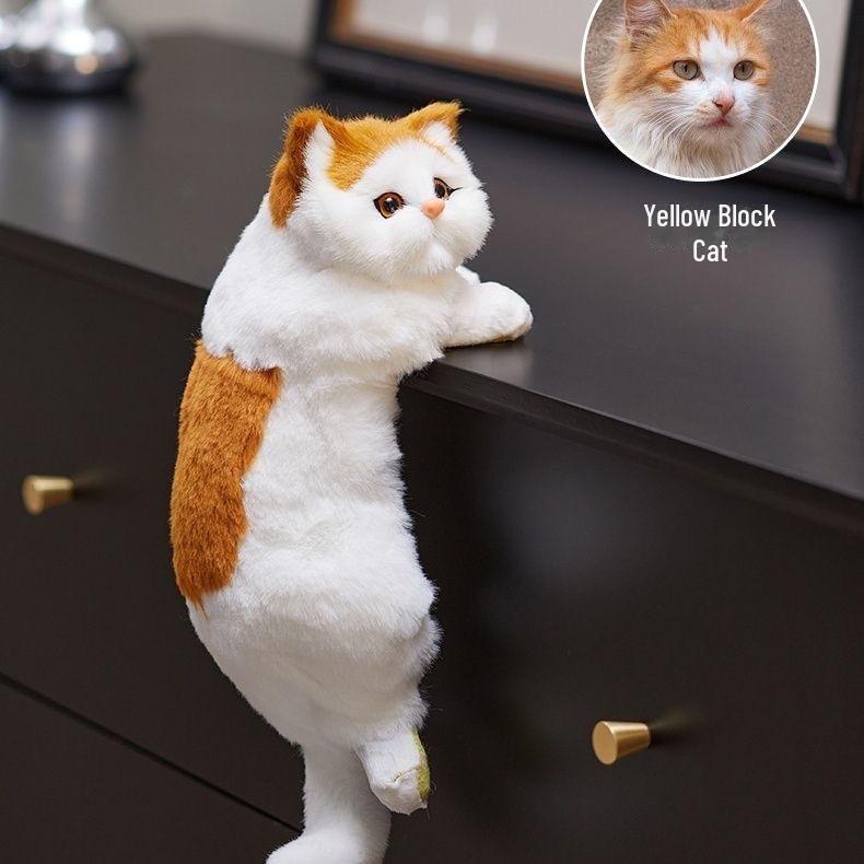 Creative Pet Cat Figurine: Home Decor & Children's Toy
