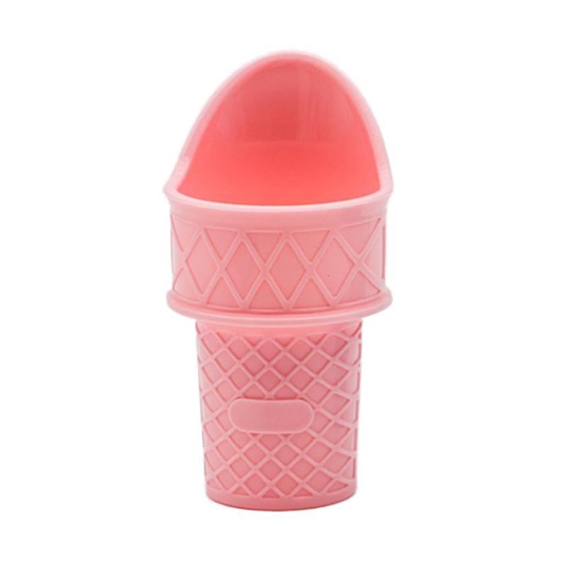 

Reusable Mini Ice Cones Stand Upright For Cream Frozen Yogurt Sorbet Ice Cream Scoop For Adult Children Party Kids Scoop розовый