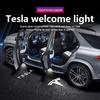 WSGR9 LED Car Door Welcome Light Logo Laser Projector Lamps For Tesla Model S Model X Model Y Model 3 Car Accessories