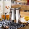 1pc Milk Frothing Pitcher, Stainless Steel Milk Frother Cup with Scale for Milk Steaming Pitcher Latte Art Cappuccino Coffee Esp